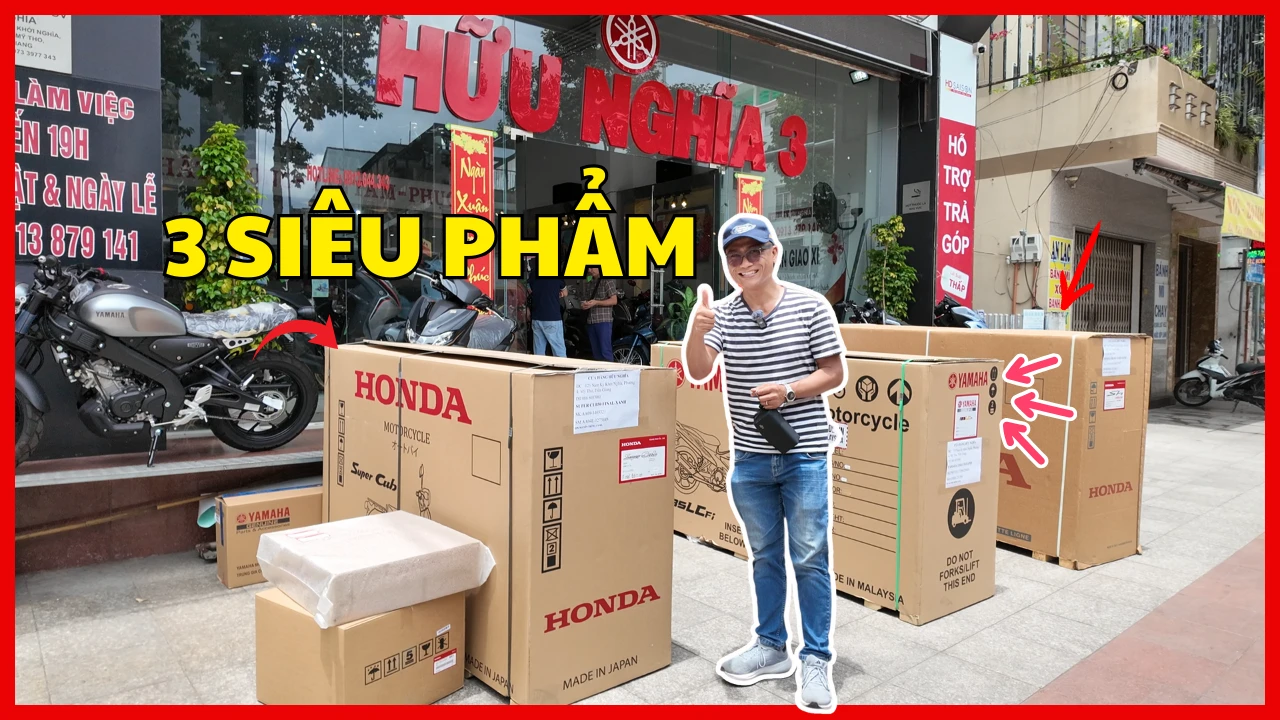 Cua hang xe may nhap khau HUU NGHIA Tien Giang nhap xe thung SH Y Cub nhap Nhat Yamaha Malaysia