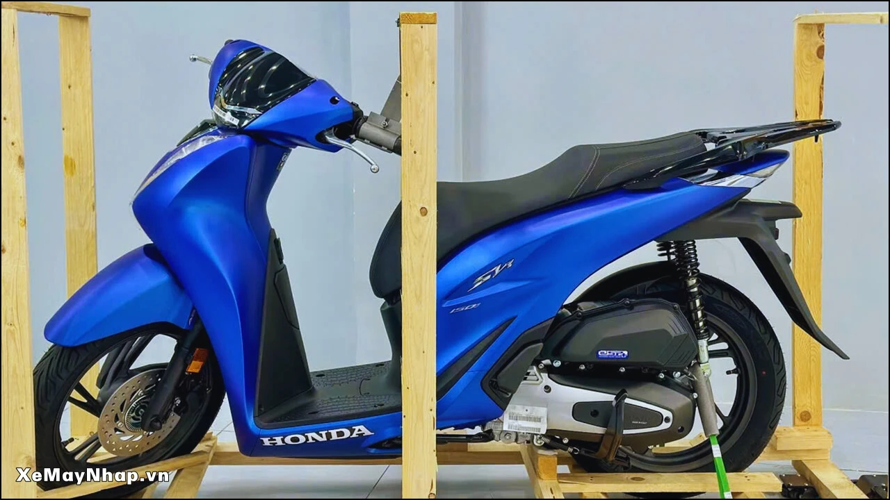Xe May Nhap chinh thuc phan phoi Honda SH Y 150i mau xanh duong nham – Bieu tuong dang cap 4
