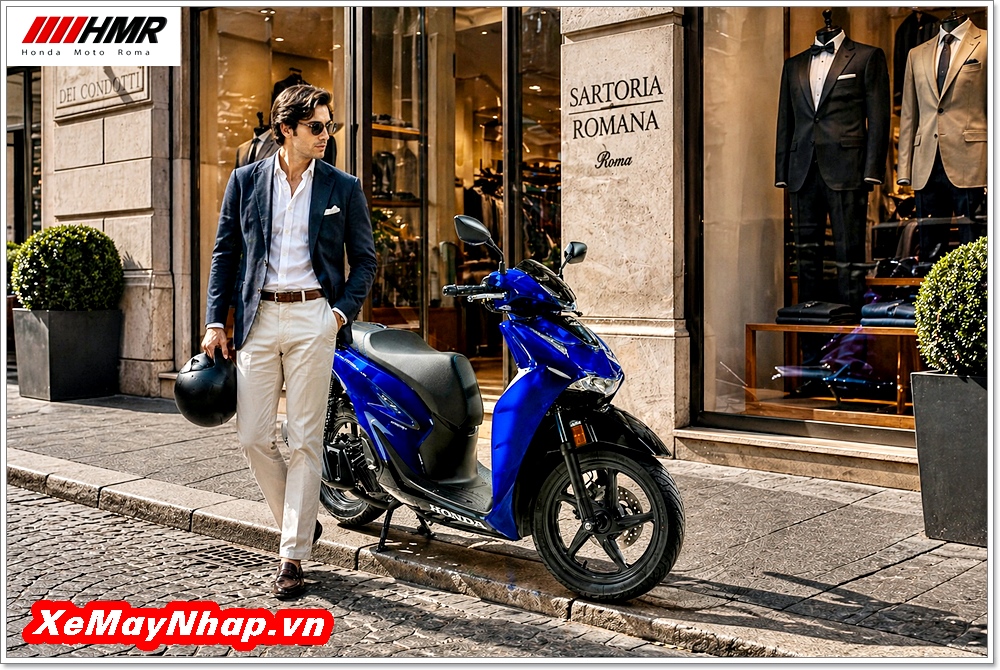Honda SH Y 150i Vetro Xanh sapphire 7