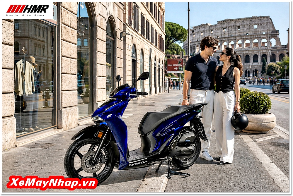 Honda SH Ý 150i Vetro Xanh sapphire