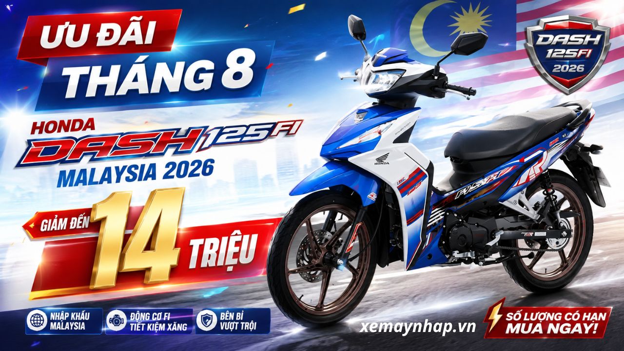 Honda Dash 125 Malaysia giảm sốc 14 triệu đồng trong tháng 8 9 Honda Dash 125 Malaysia giảm sốc 14 triệu đồng trong tháng 8